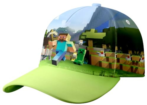 YCVBCY Gorras de Béisbol Infantil, Miner Gorra de Béisbol para Niños, Gorra con Visera Infantil - Sombrero de Sol Ajustable para Exteriores - Visera Deportiva para Chicos y Chicas-A