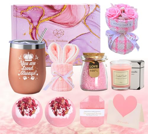 Melasa Geschenke für Frauen, Verwöhn-Geschenke,Jubiläumsgeschenke für Sie,Entspannung Geschenkset, Geburtstagsgeschenk Weihnachtsgeschenke für Beste Freundin,Schwester,Damen,Kollegin,Mutter, Frau