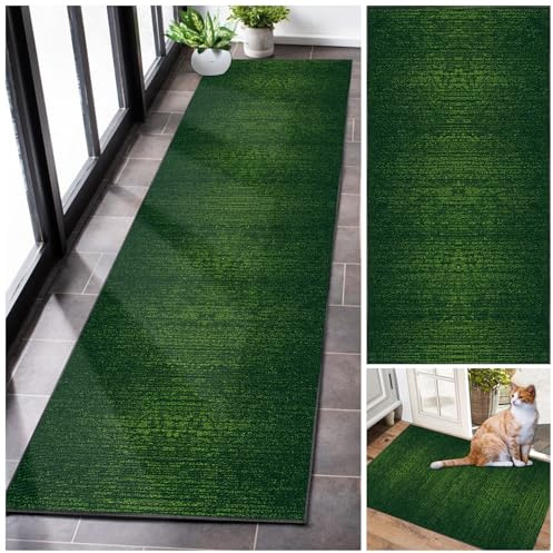 Alfombras de Pasillo Larga Alfombra Corredor Pasillo Vintage Alfombra Cocina Lavable Antideslizante, Alfombra Entrada Casa Absorbente Alfombras para áreas Alfombrilla Comedor Corredores 60 x 140 cm