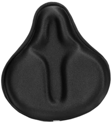 Grande housse de coussin de selle de vélo, rembourrée et confortable avec cordon de serrage pour VTT, vélo de route, 30 x 27 x 3 cm