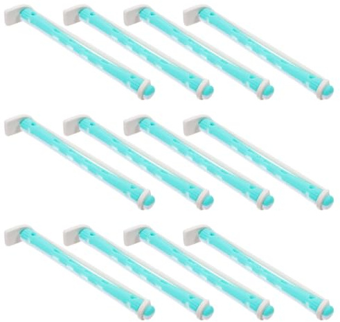 HAMPPLIES 24pezzi Cofanetto di Bigodini in Plastica per Permanente Bigodini per Capelli Corti e Lunghi per Permanente da Donna per Acconciatura Arricciacapelli Portatile