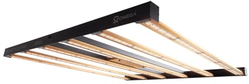 Omega Infinity Pro 3.0 600W LED Grow Light – Full Spectrum Spider-Style Fixture, Ultra-Efficient 3.0µmol/W, Dimmable with Passive Cooling for Grow Spaces