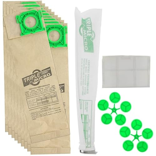 Caliko 20 Pack Sebo hoover bags X & C Sebo Vacuum Cleaner Bags & Filter Kit – 5093ER Replacement Compatible with X1, X2, X3, X4, X5, XP2, XP3, VB475K, Jeyes Sensor, Taski Stealth, Ensign SM1/2.
