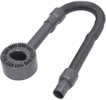 generic Accesorio de Aspiradora para Cepillo para mascotas: Herramienta Ergonómica para el Cuidado del Cabello de Perros y Gatos de ABS con Manguera para una Limpieza sin Esfuerzo,