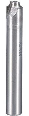 sourcingmap HSS-AL Ecken-Abrundungs-Schaftfräser, 2 Nuten, 2 mm Radius, 10 mm Schaft