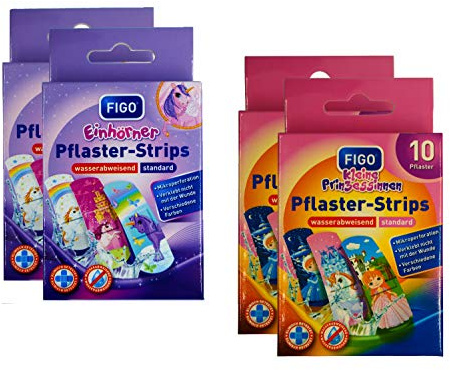 40 cerotti impermeabili per bambini, unicorni e principesse