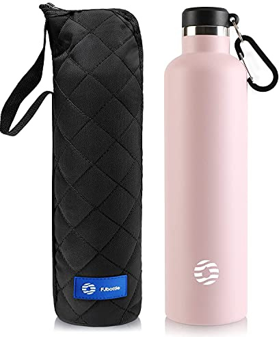 FEIJIAN Edelstahl-Wasserflasche, 750 ml/1000 ml, Sportflasche, vakuumisolierte Wasserflasche, auslaufsicher, BPA-frei, Metall-Wasserflasche für Schule, Radfahren, Sport und Fitnessstudio