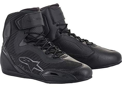 Alpinestars Stella Faster-3 Rideknit Damen Motorradschuhe Schwarz/Dunkelgrau 39