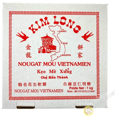 Nougat mou Vietnamien KIM LONG 1kg France - Unité 1 pièce