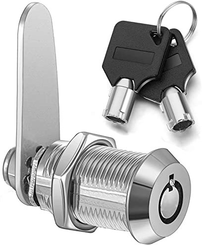 Litensh Thread Tubular Cam Lock 30mm, Mailbox Lock Cabinet Cylinder Lock for Door Drawer Cupboard Letterbox with Keys Alike (1, 30mm)