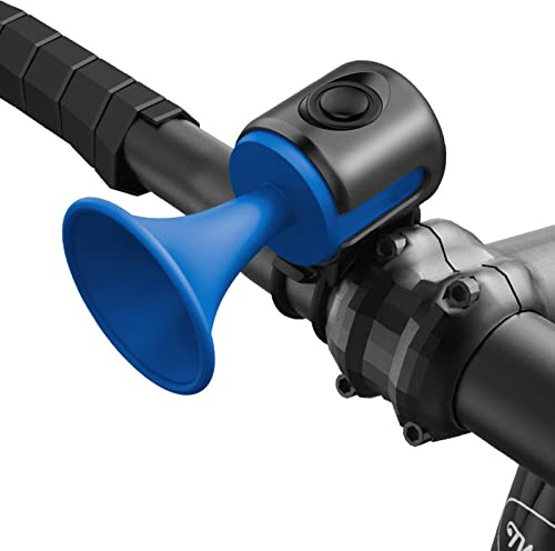 Maodom Clacson per Bici elettrica,Campanello elettronico per Bicicletta 120dB 1 modalità Suono | Facile da installare, Grande Pulsante a Batteria, Impermeabile IPX4, Pad Antiscivolo Fisso per Bici