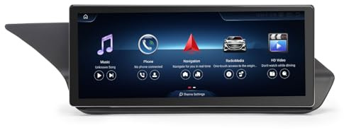 Erisin Qualcomm 4GB+64GB 10.25 Zoll Android 14 Autoradio mit GPS Navigation für Mercedes Benz E-Klasse W212 S212 NTG 4.5 Unterstützt Bluetooth 5.1 CarPlay Android Auto WiFi 4G DAB+ USB DSP Canbus SWC