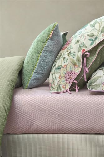 Pip Studio Spannlaken Thousand Leaves Farbe Lila Größe 90x200 für Matratzen bis zu 25cm Höhe