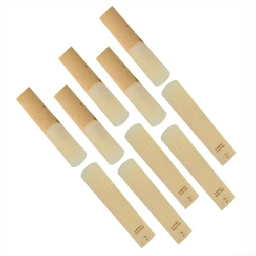 Professionelle Blätter für Bb-Klarinette, Stärke 1, 0, 3, 5, Holzblas-Ersatzteile (2,5), 10 Stück