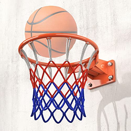 Strapazierfähiger Basketballkorb zur Wandmontage, für den Außenbereich, Heimschule, Basketballtor für Training, langlebiges Basketball-Trainingsgerät für Übungen und Übungen, Orange