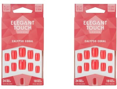 Elegant Touch Core Colour Calypso Coral (Pack of 2)