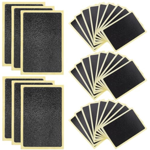 SOLUSTRE 40pcs Bike Tire Patches Glueless Inner Tube Repair Kit for Bicycles Motorcycles and Scooters Easy to Use Adhesive Patches for Emergency Repairs