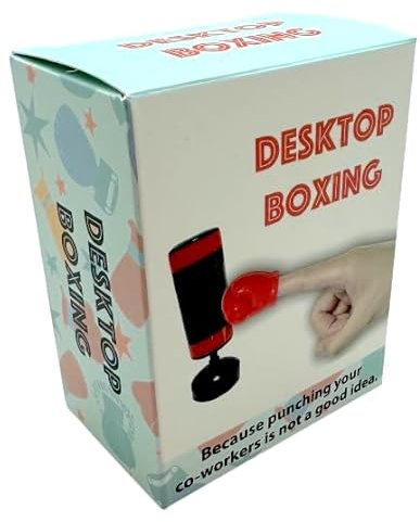 Diabolical DP1364 Boxe de Bureau - Accessoires Amusants pour Homme, Cadeaux de Père Noël Secret pour Collègues, Gadgets de Travail, Cadeaux de Boxe