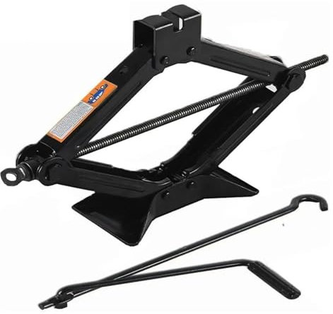 Elevador Coche Gato de Tijera portátil para Coche, Herramienta Especial de reparación y reemplazo de neumáticos, 0,8 T/1T/2T, Ahorro de Mano de Obra Caballete Coche(2T Car Jack)