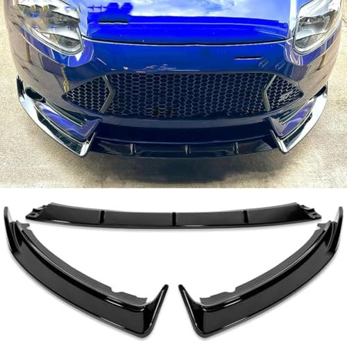 CWMMS Auto Frontlippe Frontspoiler für Ford Focus MK3 St 2012 2013 2014, Auto Frontspoiler Lippe Auto Bumper Protector Frontlippe Spoiler Protector Stoßstangendiffusorschutz