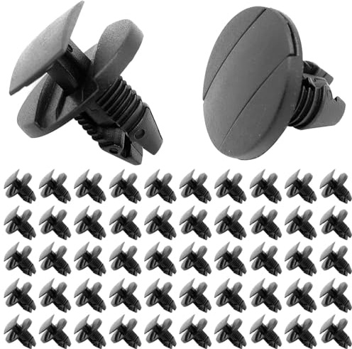 50 Pcs Clips de Fixation Voiture, 8565.53 1609267280, Clips pour Peugeot, Clips Carrosserie, Rivet Plastique Voiture, Agrafe Voiture Compatible avec Citroen Peugeot Jumpy Berlingo C3 C4 C5 C6 clio2