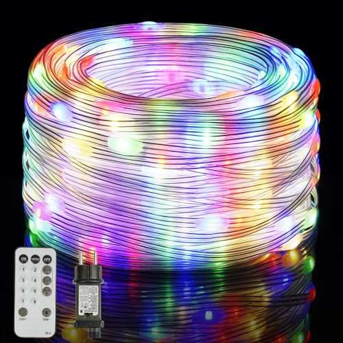 Buudala Luci Albero di Natale 30M 300LED, Catena Luminosa Esterno Luci di Natale Interno IP67 Impermeabile, 8 Modalità Catena LED Natalizie per Esterno Giardino Balcone Festa Matrimonio