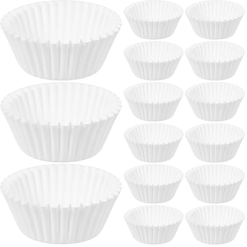 OSALADI 1000 Piezas Moldes para Cupcakes de Papel de Color Claro, Capacillos para Hornear Resistentes y Antiadherentes, Ideales para Repostería, Pastelería y Uso Doméstico