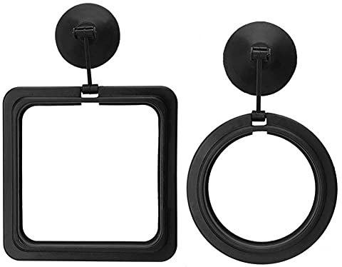 Pssopp Aquarien Feeding Station Fisch Fütterung Station Aquarium Feeder Ring Aquarium Schwimm futterkreis Umweltfreundliche Fischfutterautomat Aquarium Betta Fischfutterstation mit Saugnapf (Rund)