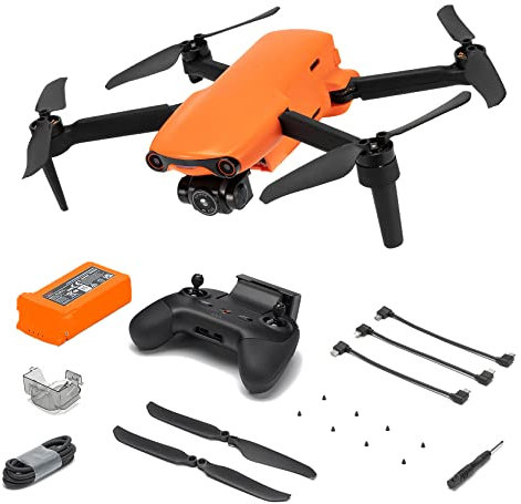 Autel Robotics EVO Nano Drone 249g Ultralight Foldable Drone,28 Minutes Flight Time,1/2 Inch CMOS, 4K Anti-Shake Camera with 3-Axis Gimbal,10 km Video Transmission RC Quadcopter(Nano,Danxia Orange)