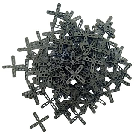 TEKLiNe 250 Distanziatori Piastrelle Croce 5mm Plastica PVC PE Distanza Spazio Pavimento Parete, Distanziatore 5mm Fuga Piastrelle Posatore Edilizia Piastrellista Posizionamento Posizione, Multicolore