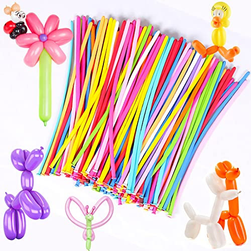 100 Pezzi Di Palloncini Modellabili Lunghi Colorati, Magici Fai-Da-Te In Lattice, Adatti Per Feste Di Compleanno, Matrimoni, Anniversari