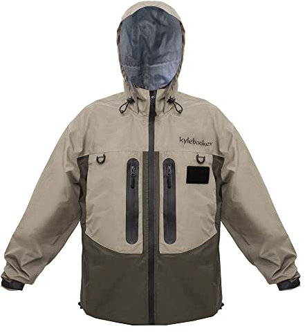 Kylebooker Fliegenfischen Watjacke Outdoor-Aktivitäten wasserdichte Wathose Jacken für Damen und Herren