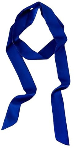 Damen Satin Gürtel 5cm x 195cm Band Imitated Silk Lange Schal Kleid Bund Hut Zubehör (Royal Blue)