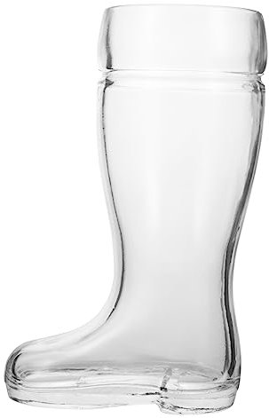 Didiseaon Boots Shaped Beer Mug Glass Cup 580ml Thick Glass Drinking Bar Glassware Novelty Boot for Home Party