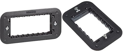 Bticino Living Now Supporto 4 moduli, nero Living Now Supporto 3 moduli, nero