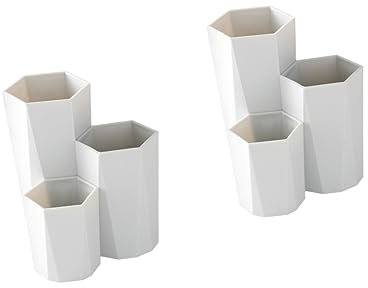 MAGICLULU 2stücke Plastik Aufbewahrungsbox Für Kosmetikpinsel Organizer Für Schreibtischutensilien Stilvoller Behälter Für Büro Zuhause Und Studentenwohnheim