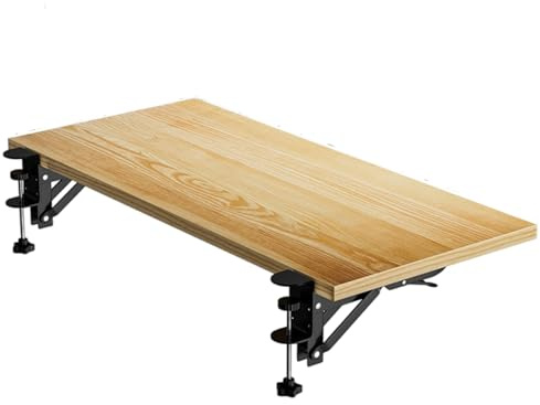 Chaoyilian Prolunga scrivania ergonomica,Estensione da Scrivania,Tavolo di Estensione della Scrivania,Morsetto per Vassoio per Tastiera,bracciolo,Pieghevole,Senza Perforazione,per Uffici,Home