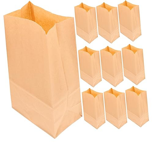 KITANDOVE 20 Pcs Paquet en Papier Kraft Lavables Réutilisables Contenant Aliments Paquet Fruits Légumes