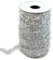 50 yardas de cinta de oropel de Navidad plateada metálica, delgada, guirnalda de espumillón, mini cinta de regalo, guirnalda artificial, guirnalda de chenilla, decoración navideña para bodas, fiestas