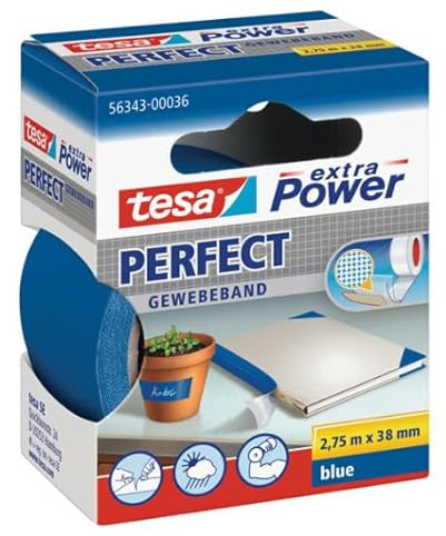 S72 Nastro adesivo telato XP Perfect - 3,8 cm x 2,7 m - blu