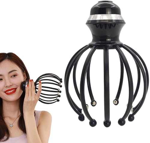 Masseur électrique Octopus, cuir chevelu vibrant | Masseur de 12 griffes pour apaiser la fatigue du chevelu
