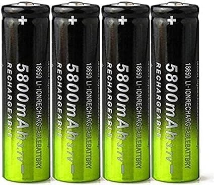 ZWDCVFGK Batería Recargable de la Linterna de la batería de Litio 18650 3.7V 5800mah