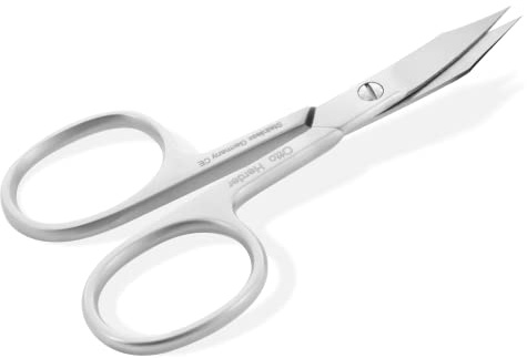 Otto Herder Manicure kombinierte Haut-/Nagelschere Made in Solingen 9 cm rostfrei, mattiert, mit Stopper, von Hand geschliffen für Fußnägel und Nagelhaut