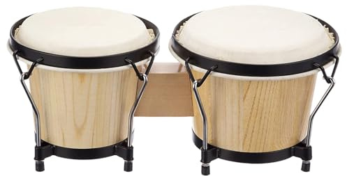 Handtrommel Bongos Für Kinder Aus Holz Pädagogische Holzperkussions-Trommel | Pädagogisches Percussion-Instrument Kinder, Erwachsene, Anfänger, Sch