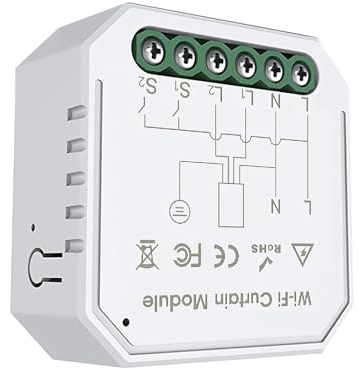 Modulo Smart Switch WiFi, Modul Relay Light Interruttore MobilePhone Dispositivo Condivisione Funzione di temporizzazione App Riorismi Controllo Modulo Interruttore a tenda (1pc)