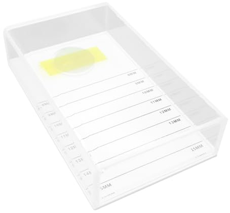 VALICLUD 1pezzi Scatola per Ciglia da Trucco Piastra per Riporre le Ciglia Scatola per Innesti con Coperchio Bianca in Acrilico Leggero Organizer per Extension Contenitore per Riporre