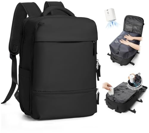 SZLX Zaino A Vuoto Bagaglio A Mano Donna, Zaino Airbag Con Sistema Di Vuoto Per Viaggi, Ryanair Viaggio Ruscksack Dimensione Cabina Con Pompa Impermeabile Uomo Valigia A Vuoto