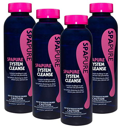 SpaPure System Cleanse (1 pt) (4 Pack)