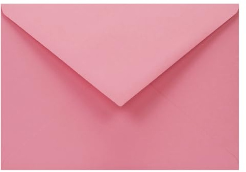 Netuno 25 Återvunna Rosa Kuvert DIN C6 114 x 162 mm 110 g Woodstock - Inbjudningar, Vackra Brevkuvert, Miljöpapper, Högkvalitativa Papperskuvert, Eleganta
