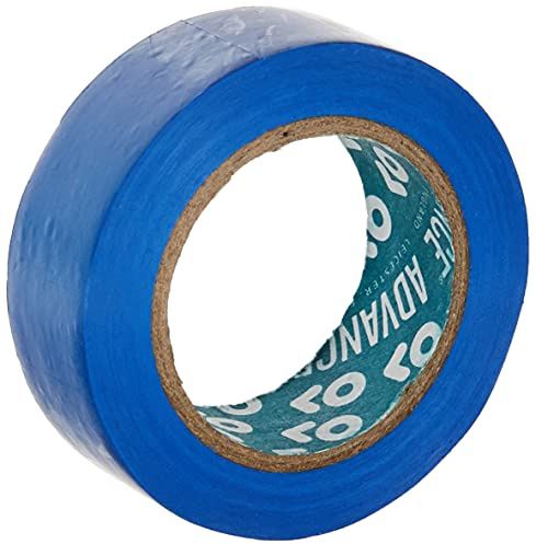 Advance Tapes AT0007 Série AT7 Ruban adhésif isolant électrique en PVC, bleu, 19 mm x 10, noyau de 38 mm, lot de 100